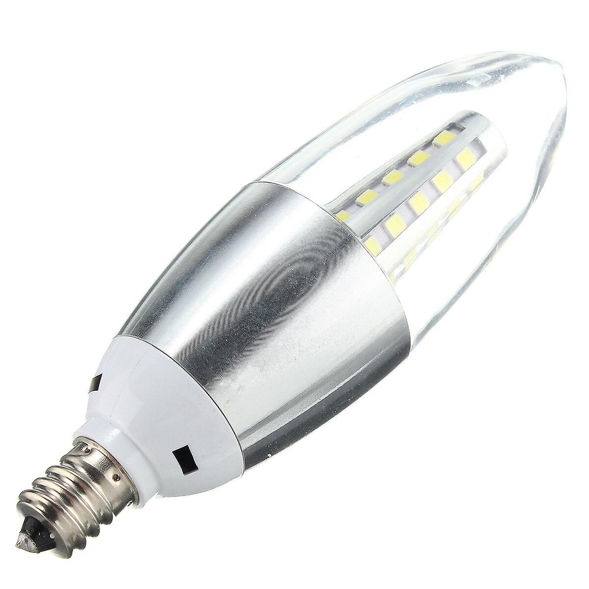 Led Filament Light Bulb Warm White/white Light 550lm E12 Candelabra Base Lamp 5.5w Incandescent Replacement Golden Shell /silver Shell