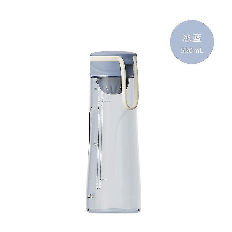 550 ml Tritan Hög temperatur Plast Vattenkopp Tidsskala Frostade Utomhussporter