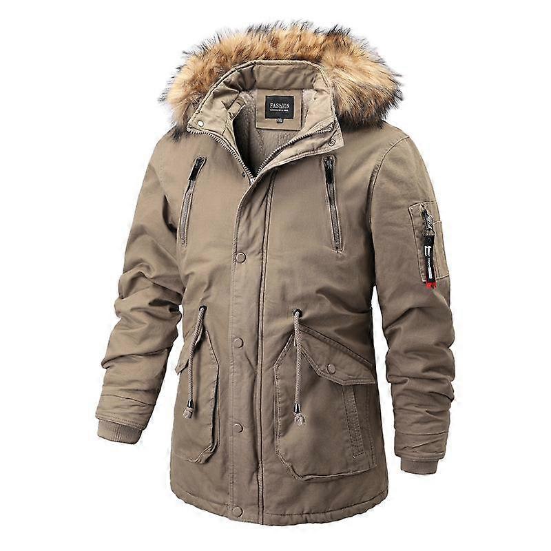 Cotton Men's Mid-length Warm Winter Coat