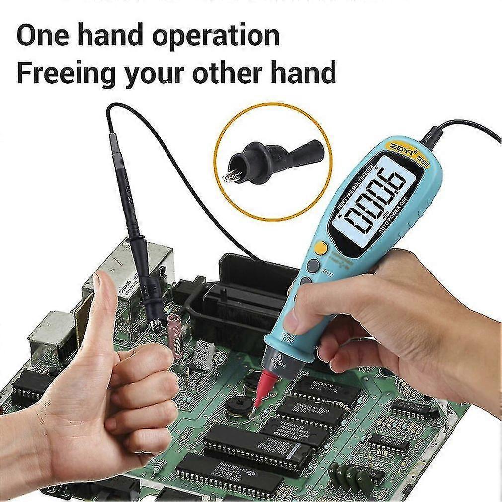 One-hand-operation Multi-purpose Pen-type Digital Multimeter With Lcd Display
