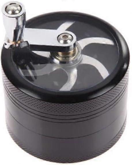 1.5 Inche Hand Seasoning Spice Cracker Crusher Grinder mit Griff (Schwarz)