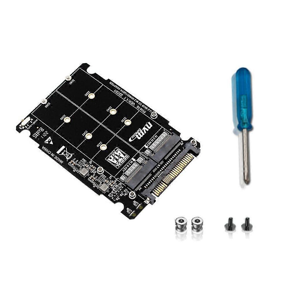 M.2 SSD to U.2 Adapter 2in1 M.2 NVMe and SATA-Bus NGFF SSD to PCI-E U.2 SFF-8639 Adapter PCIe M2 Co