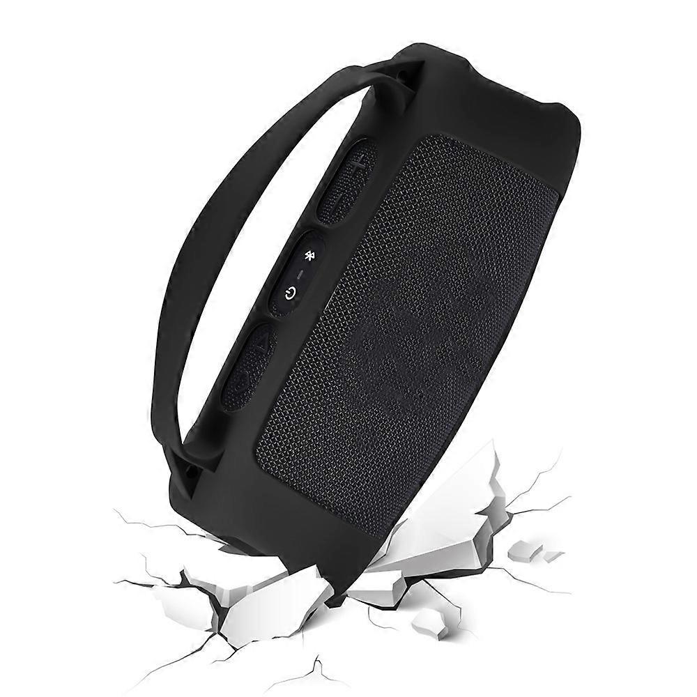 Speaker Case Bluetooth Speaker Silicone Protective Cover Speaker Accessories for JBL Charge 5 Wi-Fi/Charge 5 (Black)