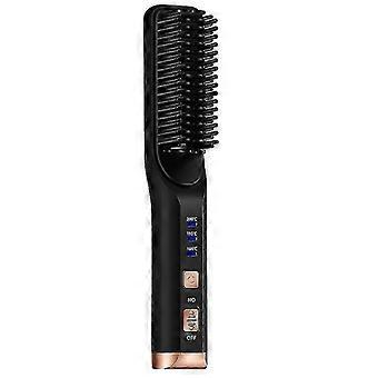 Mini hair straightener rechargeable straightening comb curling hair