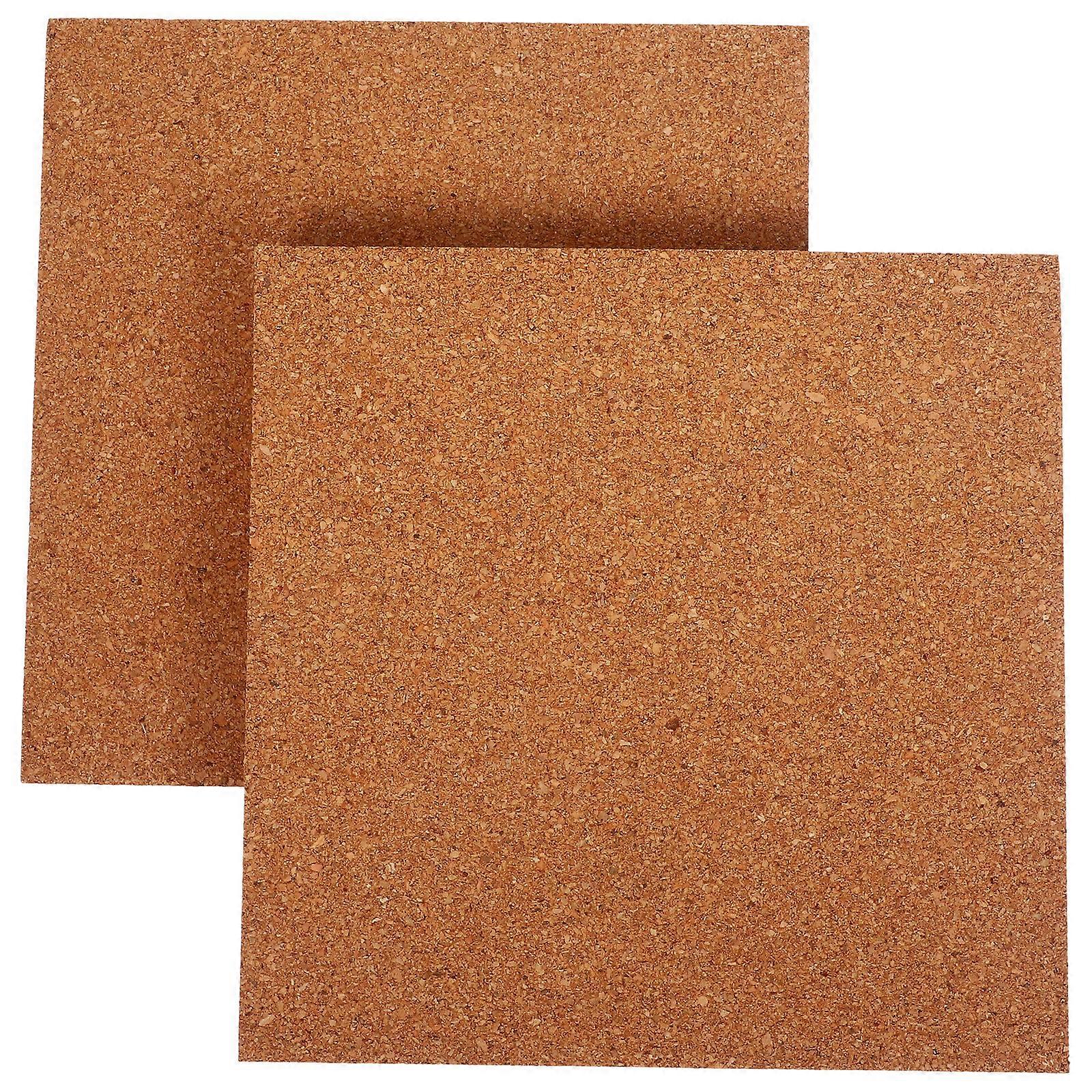 2pcs Cork Board Blank Cork Board Small Bulletin Board Cork Tile for Wall Craft Supply