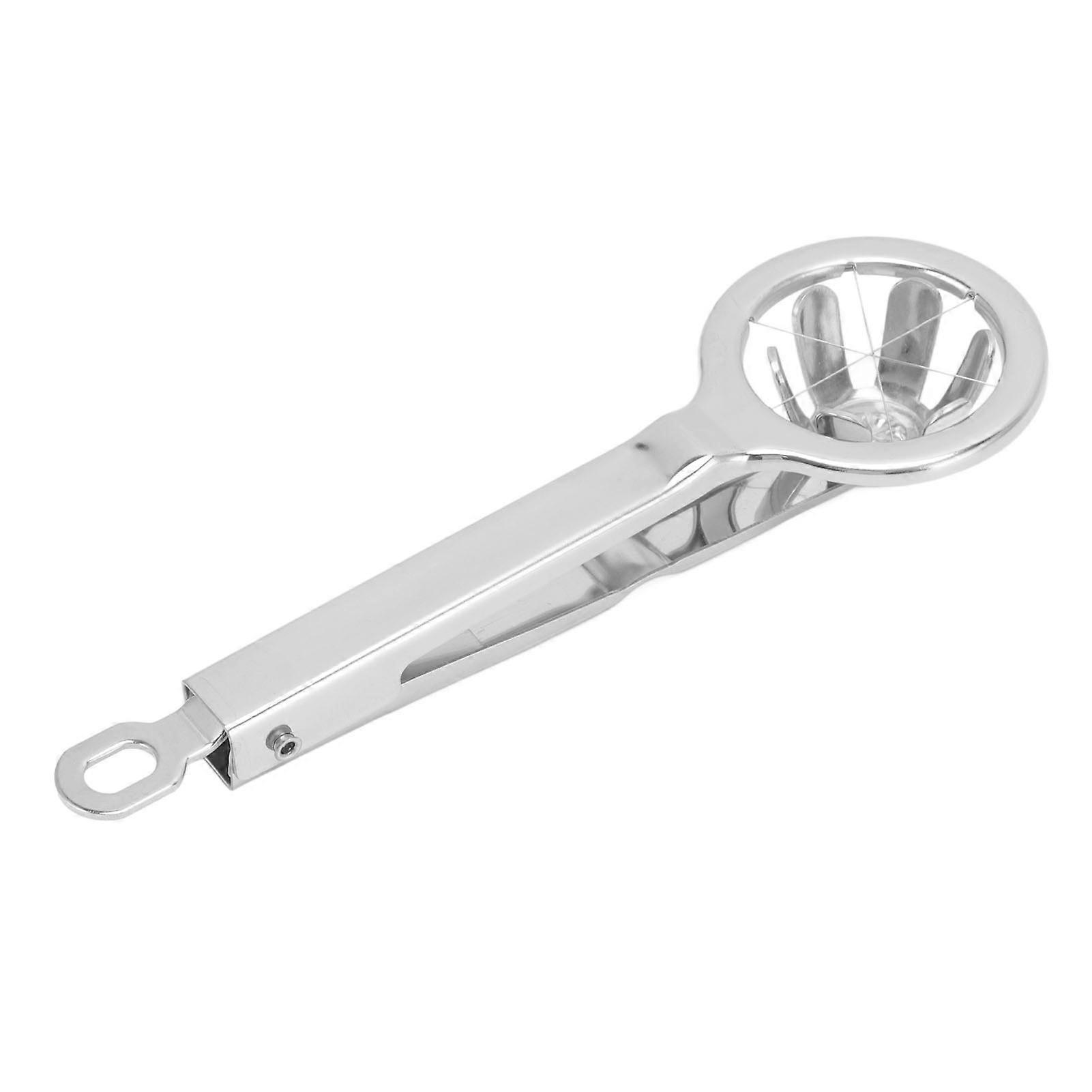 Egg Cutter 304 Stainless Steel Rust Proof Labor Saving Multi Functional Egg Splitter for Kitchen Restaurant