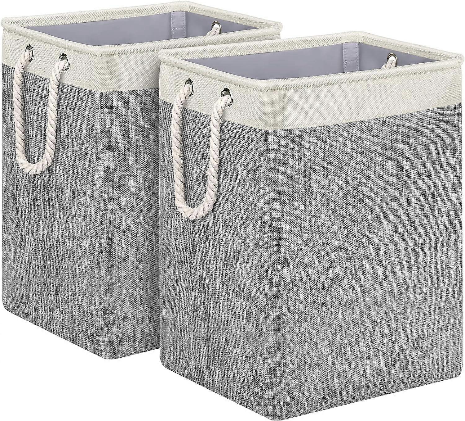 Laundry Baskets 2 Pack Laundry Hamper Large Clothes Hamper 20" Height Tall Basket with Durable