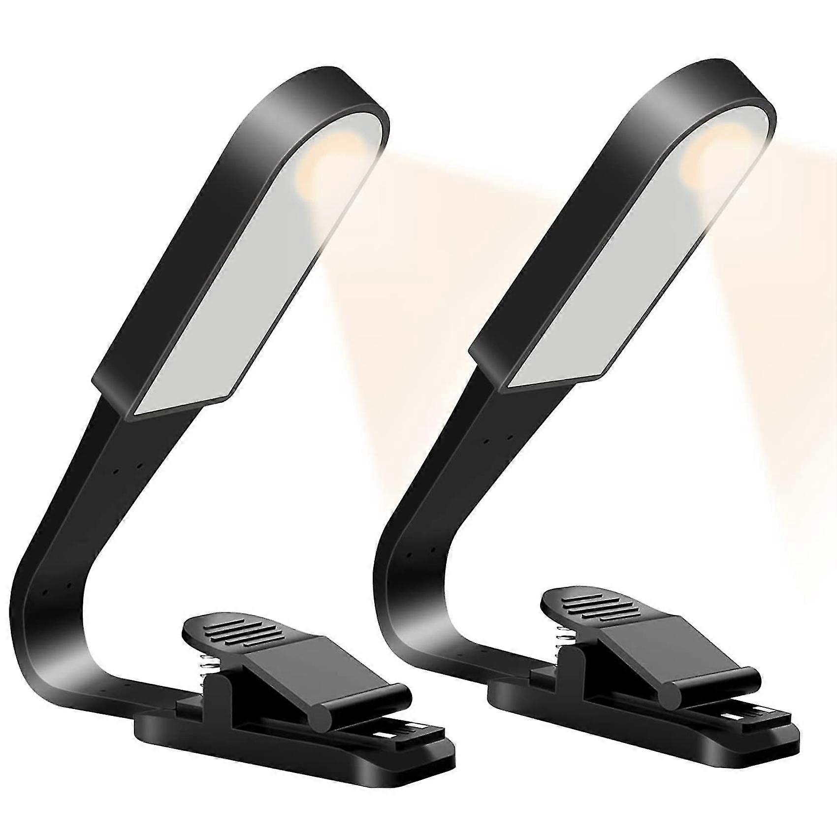 Book Light, Bedside Light, USB Rechargeable Reading Light with Contact Sensor, Clip on Book Light for Reading in Bed