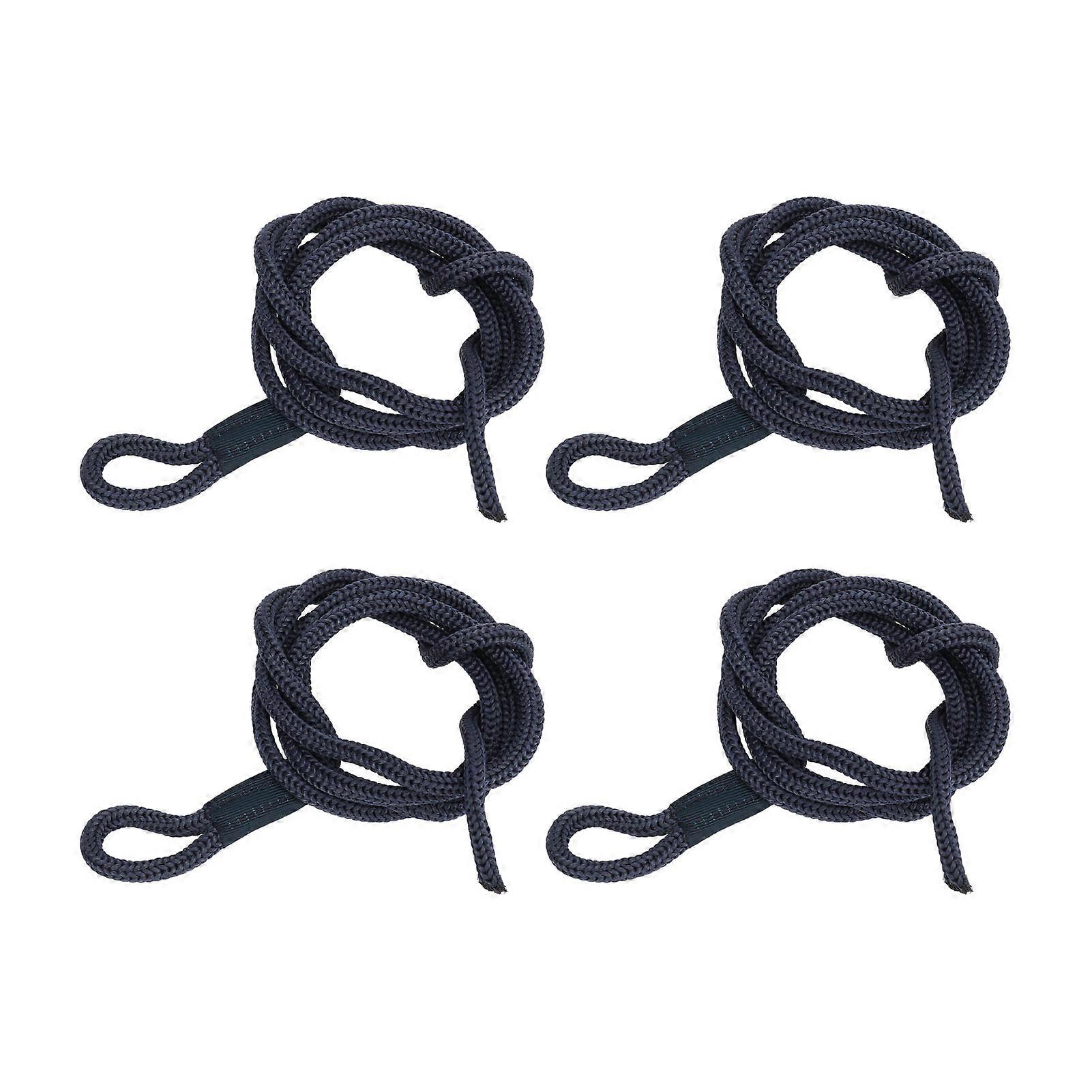 Ligne de quai 4PCS Cordes de pare-chocs de bateau de 1,5 m de long en polyester résistant à l’usure à haute résistance pour bleu marine
