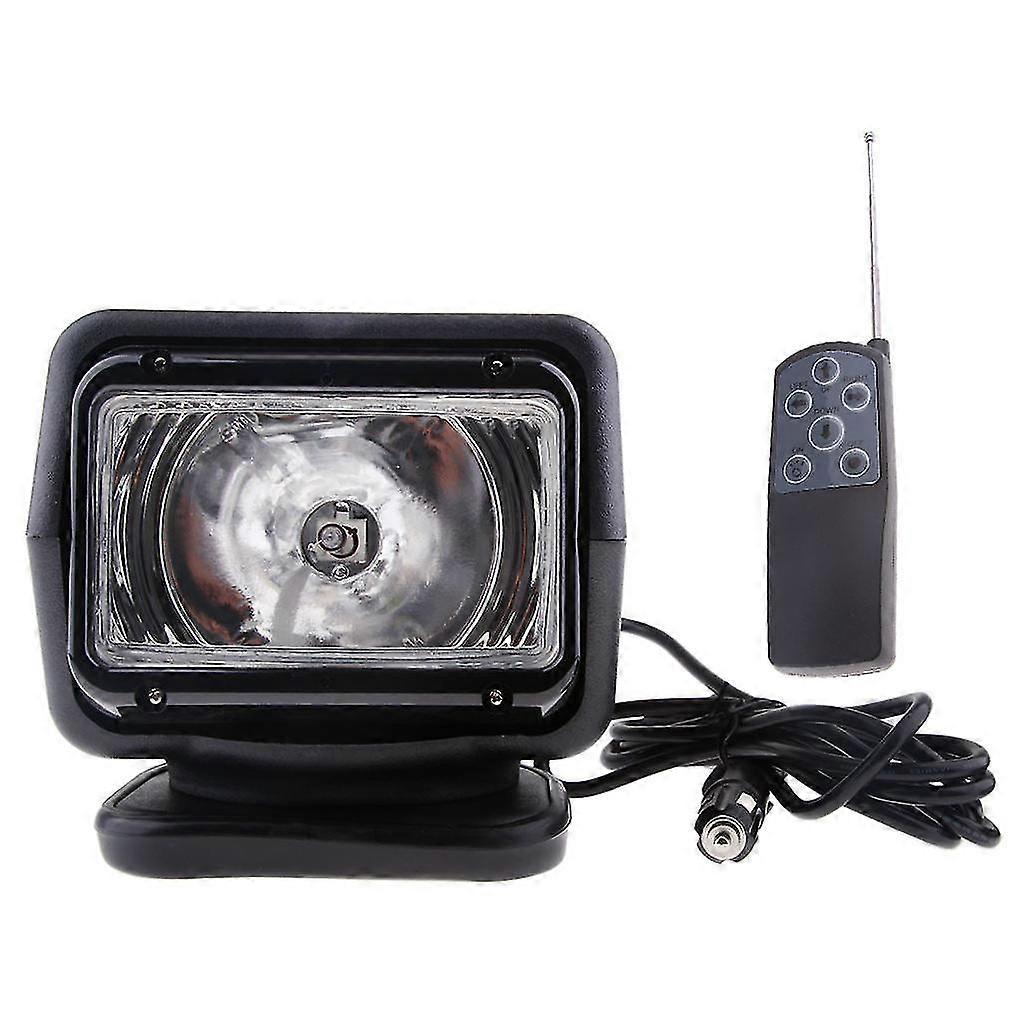 35W xenon hid search work light remote control black casing 360 degree rotation
