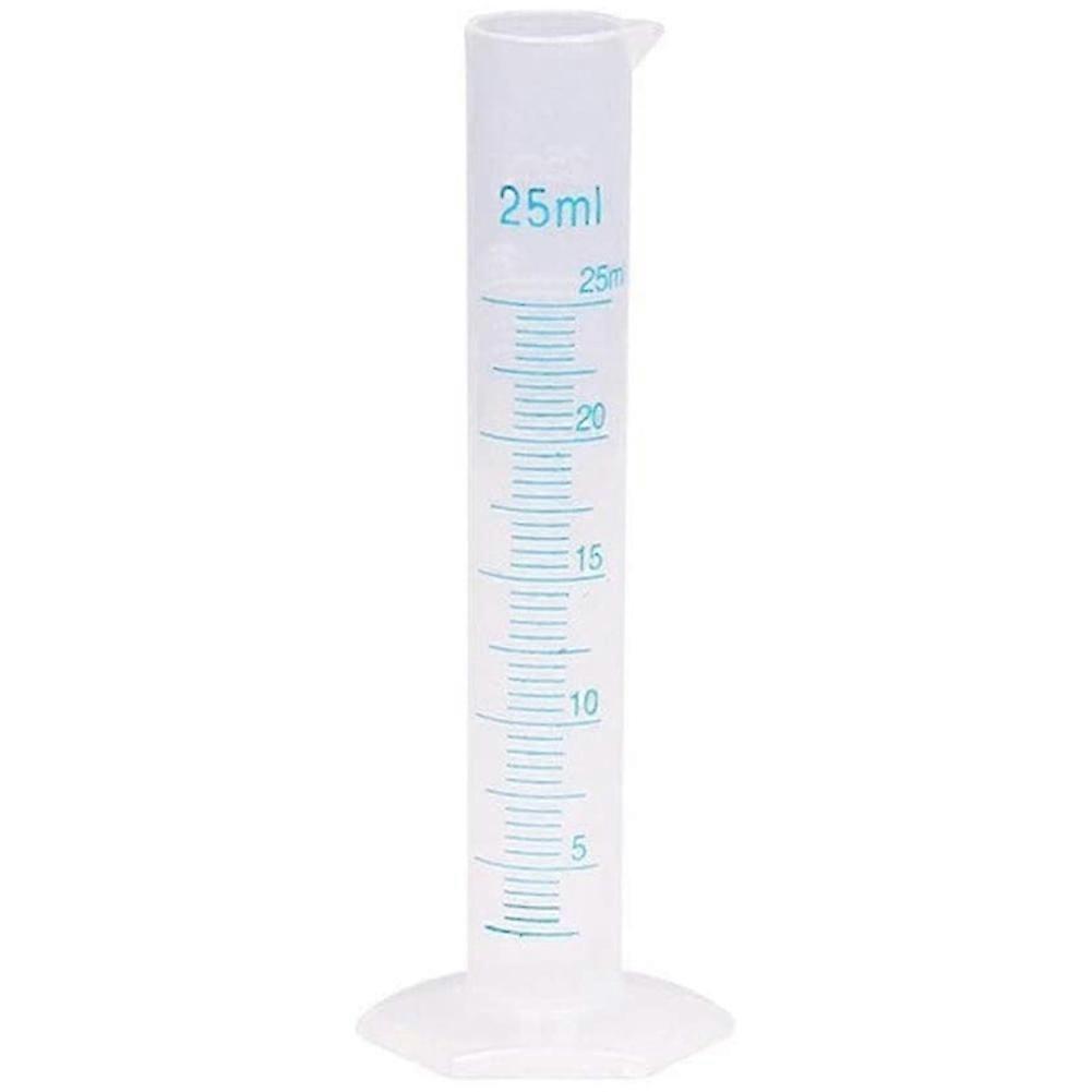 Measuring Cylinder Plastic Graduated Tube Tool for Lab(25Ml)