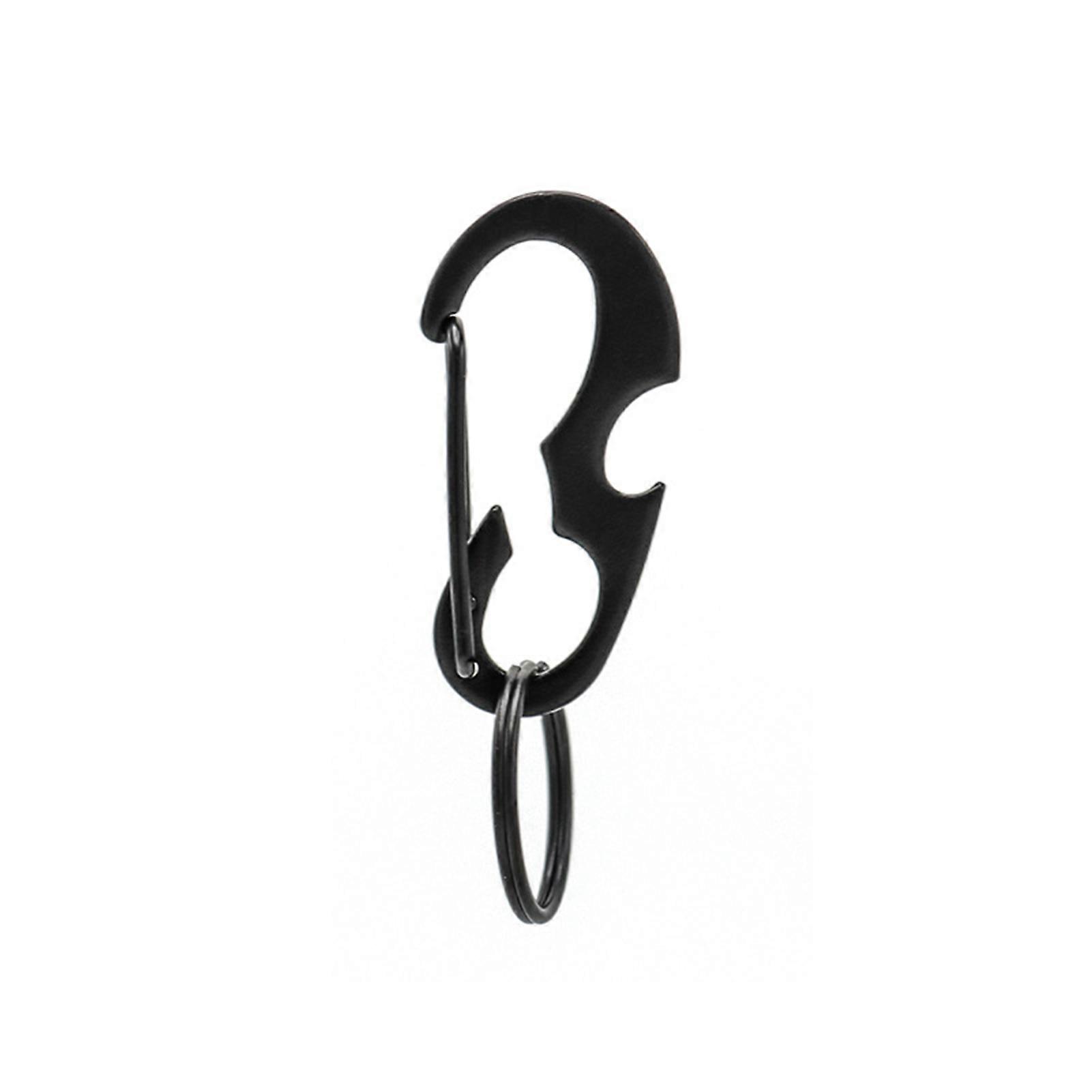 Multifunctional Hanging Buckle Carabiner Car Key Chain Mini Size Lightweight Heavy Duty Key Chain Bottle Opener Emergency Tool