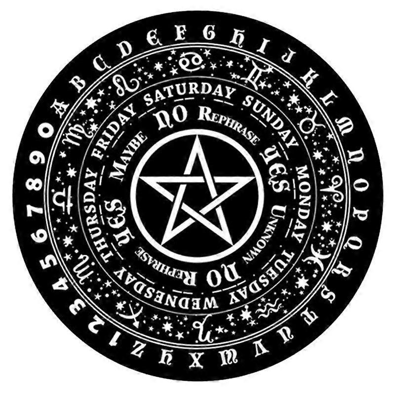 Divination Dowsing Board Metaphysical Message Board Witchcrafts Rubber Wiccan Decision Making Board Round Pendulum Board