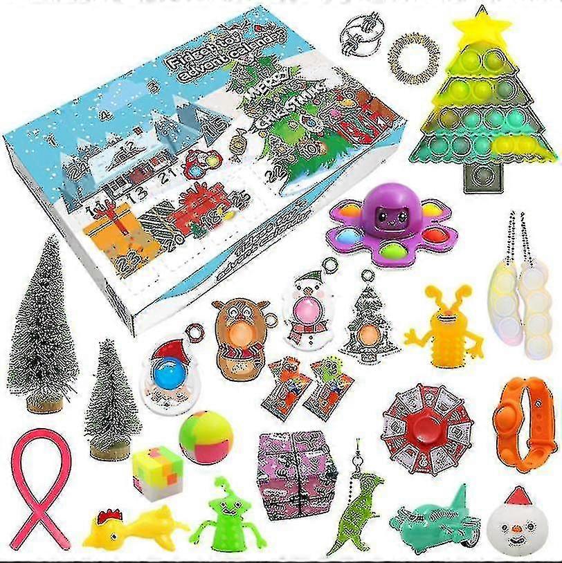 Advento Fidget Brinquedos Stress Relief Fidget Toy Blind Box Crianças