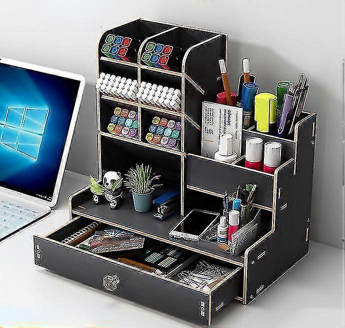 Pen H Izer Stora Box Student Desktop Pen Rack -functal Lar-