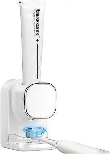 Automatic Toothpaste Dispenser Toothpaste Dispenser for Kids Electric Toothpaste Dispenser Wall Mounted for Bathroom White