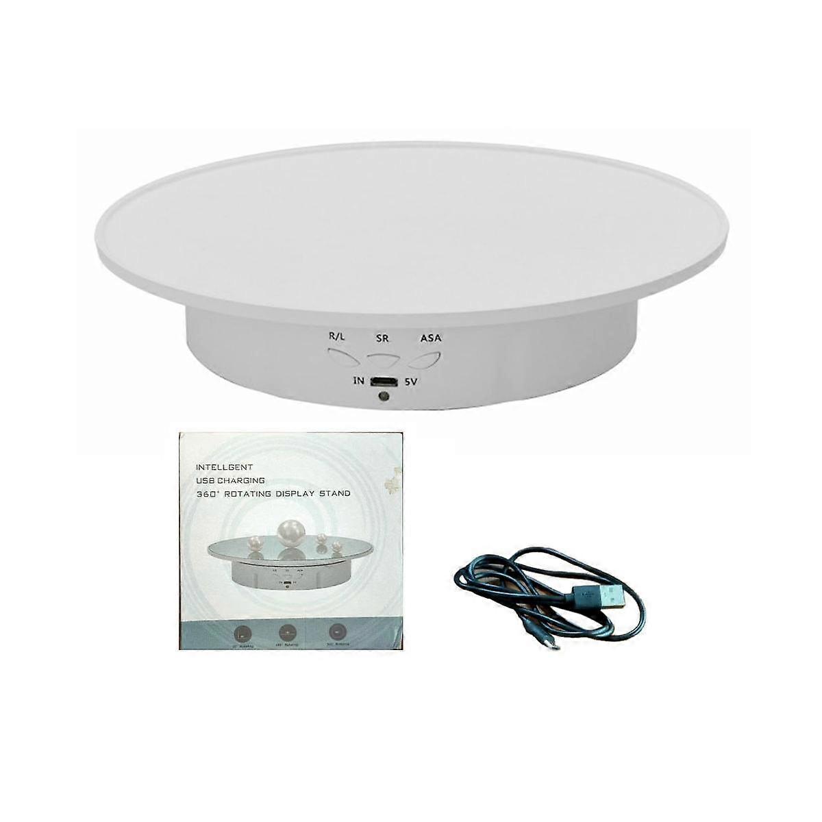 Rechargeable Automatic Revolve Live Jewelry Artifacts Video Electric Rotational Table Panoramic Dis