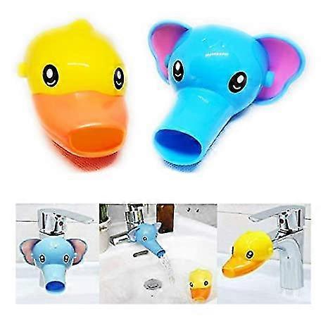 Wabjtam Bath Toys - Faucet Extender, Animal Spout Sink Handle Extender For Toddlers Kids, Baby Safe And Fun Hand-washing Solution (2 Pack)