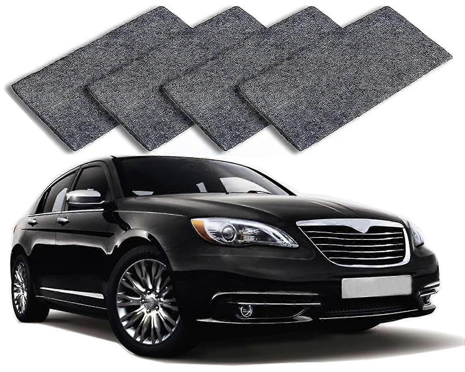 Nano Sparkle Cloth(gray 4 Pcs), 2022 Nano Sparkle Cloth For Car Scratches, Nano Magic Cloth Easily Repair Paint Scratcheswanan)