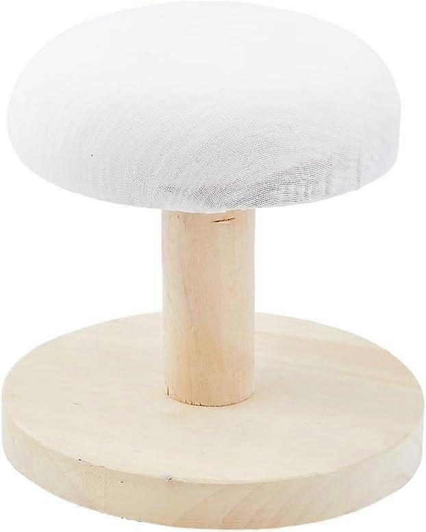 Board Stool for Ironing Bra Wooden Ironing Pressing Tool for Ironing Sleeve Ironing Board Round Stool with Sponge for Sewing Craft Household