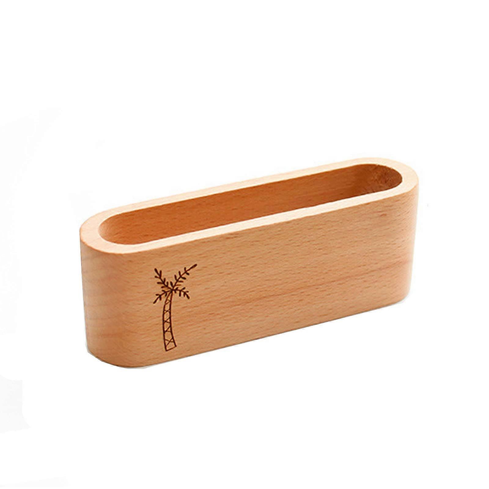 1 Pcs Business Card Stand, Card Display Holder, Business Card Holder Wooden, Desk Business Card Holder Wood