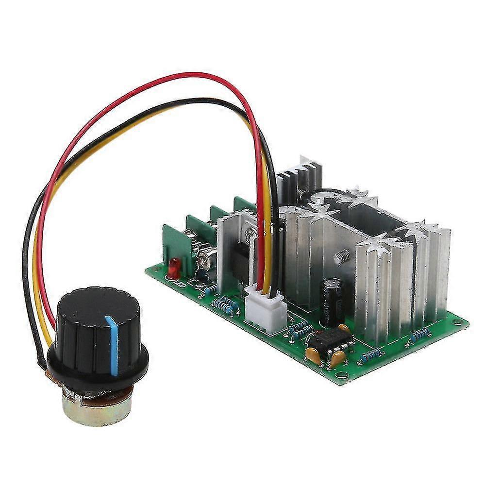 20a Pwm Dc Motor Speed Controller 12v 24v 36v 48v With Potentiometer Knob Switch