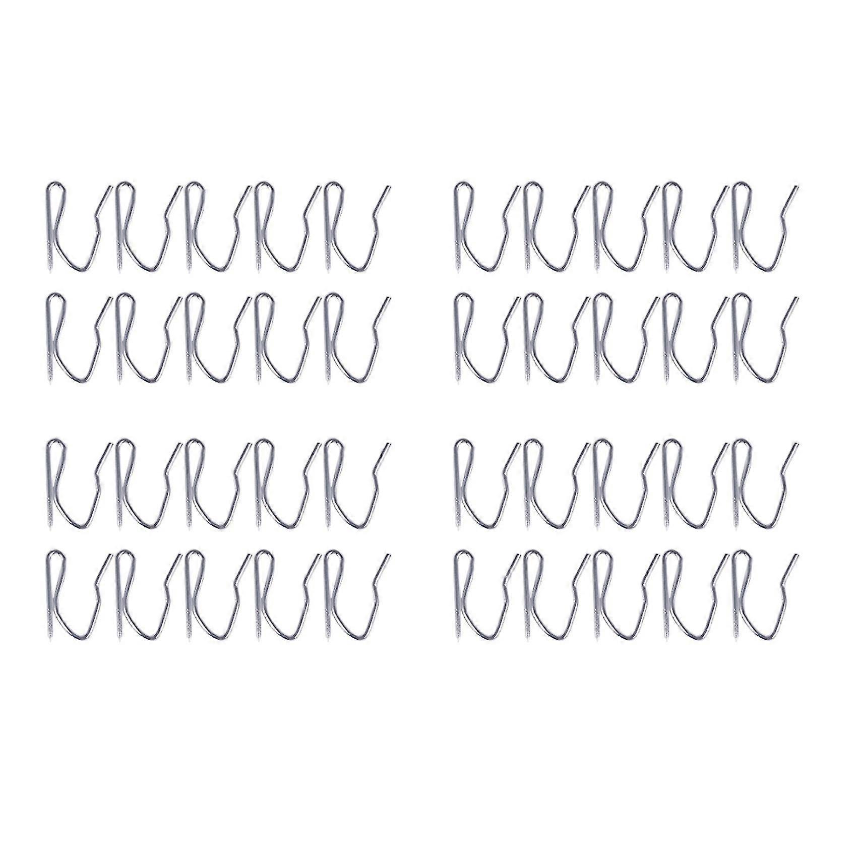 40pcs Curtain Drapery Pin Hooks - Silvery