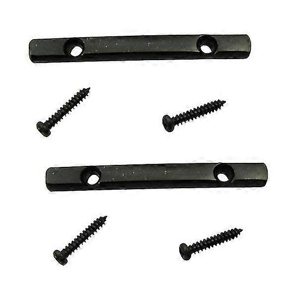 Guitar String Tree Guides String Retainer Bar für Strat Tele Gitarre Ersatzteile, Schwarz (Pack