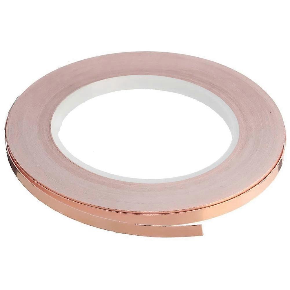 Single-Sided Adhesive Copper Foil Tape Self-Adhesive Shielding Tape Anti-Interference Tape for Guit