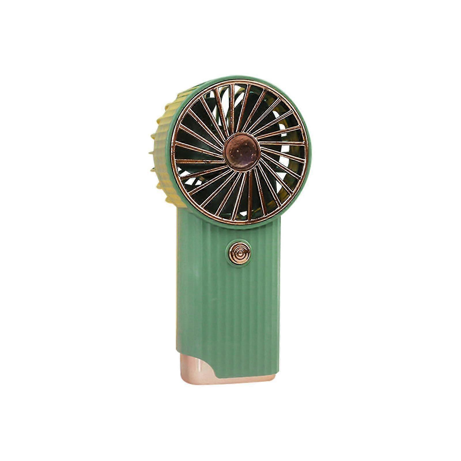Electroplating Grille Fan Mini Rechargeable Small Fan Usb Portable Small Table Fan