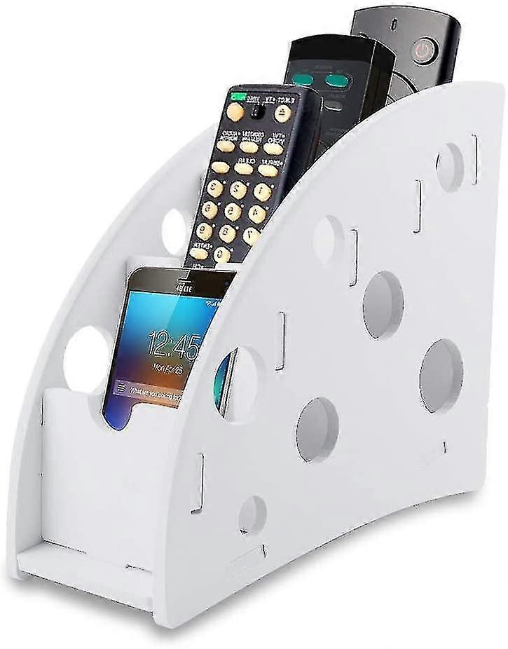 Remote Control Holder Desk Organizer Remote Control Storage Box With 4 A