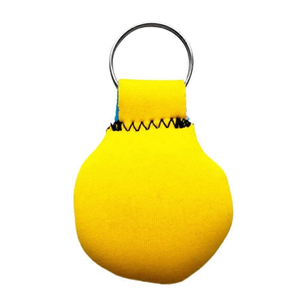 4x Yellow Floating Keyring Water Buoyant Key  Marine Boat Kayak Key Float