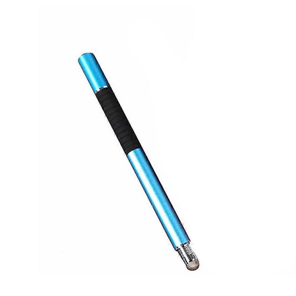 Universal 2 in 1 Disc and Fiber Tip Capacitive Stylus Touch Screen Pen for All Touch Screen Devices Tablets & Cell Phones (Light Blue)