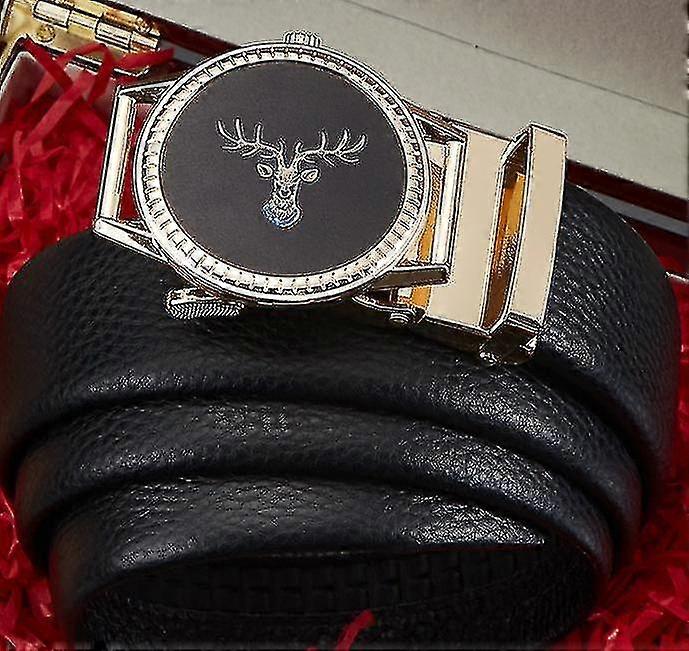 حزام جلدي رجالي حقيقي رئيس بنطلون جلدي حزام موس حزام شخصي