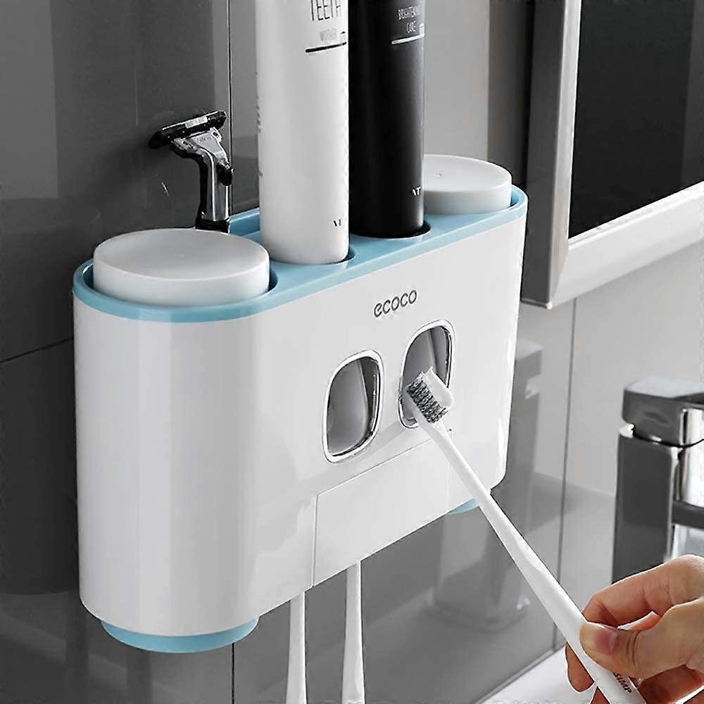 Automatic Toothpaste Dispenser, Bathroom Toothbrush Holder Stand Wall-Mount - High Quality Material