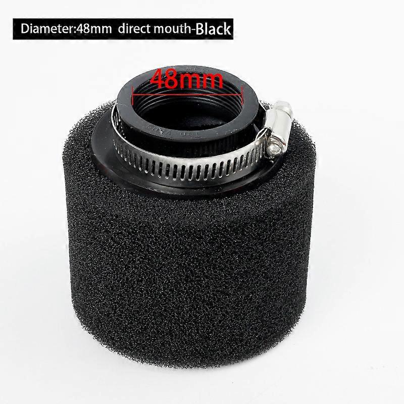 Black and Red Straight and Bevel Foam Air Filter 35mm 38mm 42mm 45mm 48mm Sponge Cleaner Moped Scooter Dirt Pit Bike Motorcycle