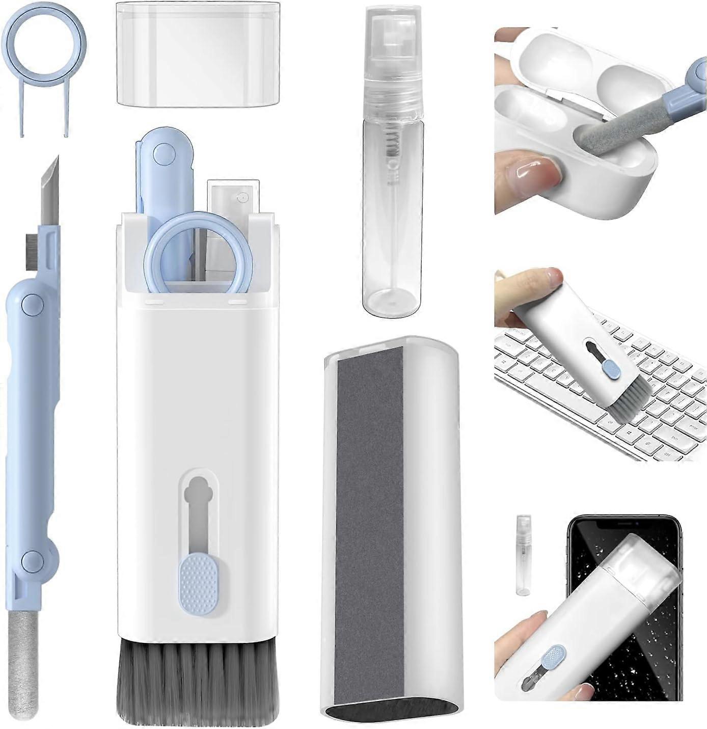 7 in 1 Electronics Cleaning Kit, Keyboard Cleaning Kit with Brush, Cleaning Pen for Airpods Pro, Suitable for Headphones, Laptop, Phone, PC Screen