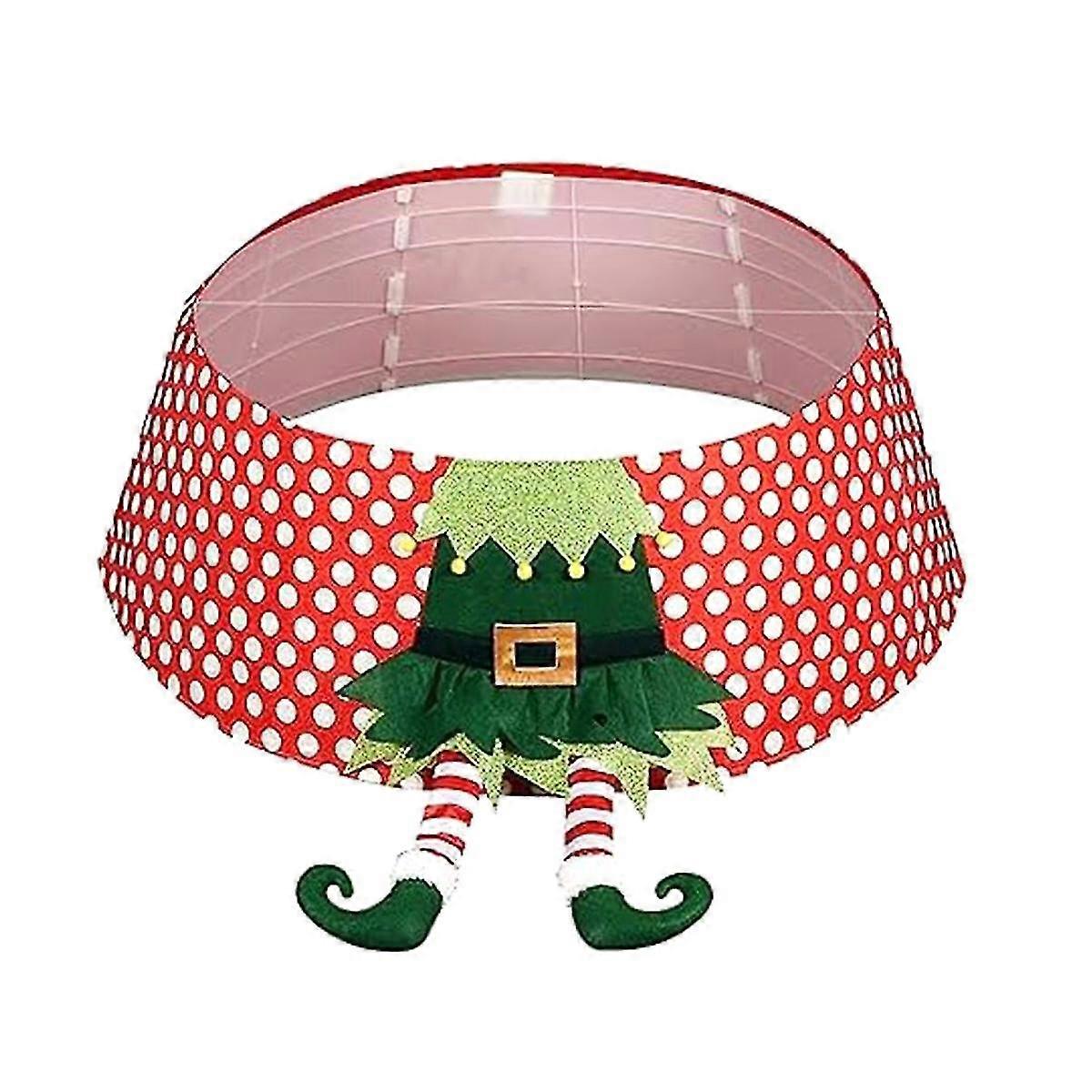 Tree Elf Collar With Pc Boards Elf Leg Tree Ring Bottom Decoration Cute Tree Stand Cover
