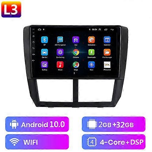9"4G + WiFi 2din Android 10カーラジオMultimidiaビデオプレーヤーナビゲーションGPSスバルフォレスター3 SH 2007-2013ヘッドユニットcarplay