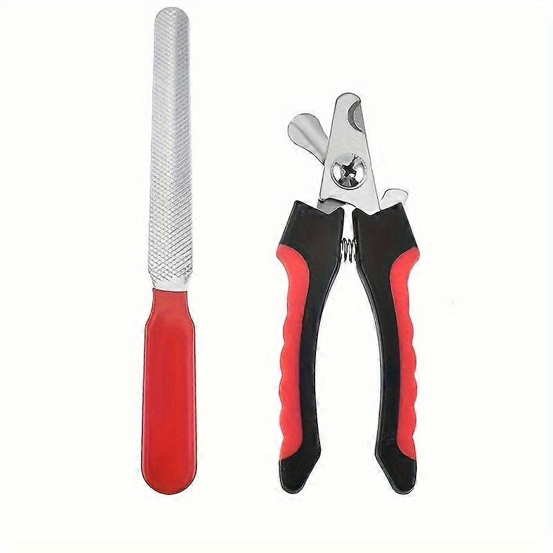 Large Pet, Dog & Cat Nail Clippers And Trimmers With Quick Safety Guard To Avoid Over-Cutting Toenail, Grooming Razor Sharp Blades & Nail File Groomin