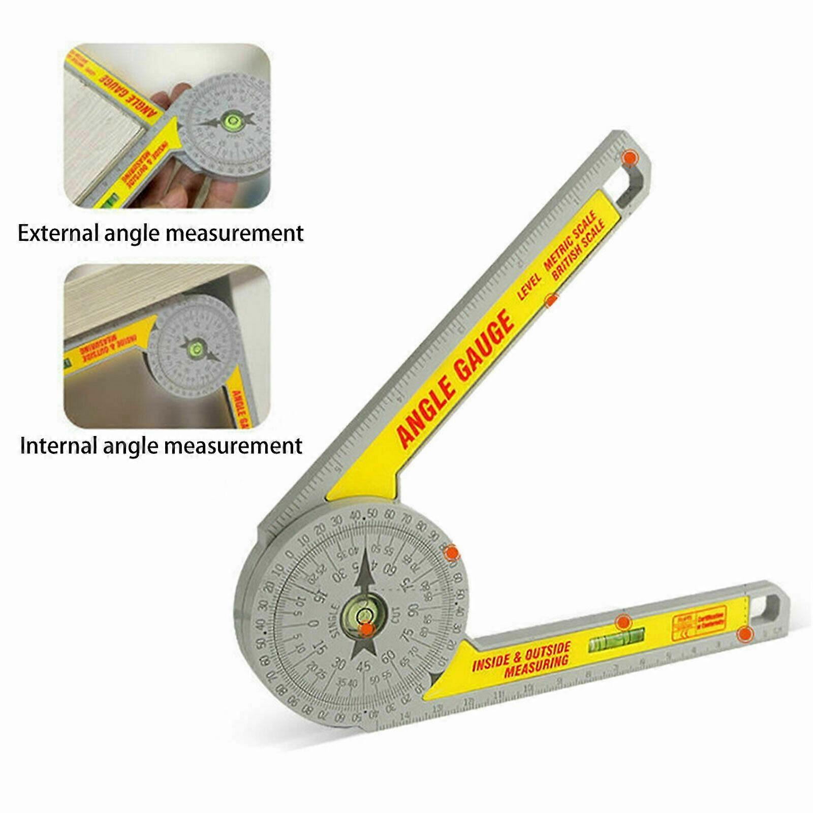 Miter Saw Protractor ABS Digital Protractor Ruler Inclinometer Protractor Miter Saw Angle Level Meter Measuring Ruler Tool