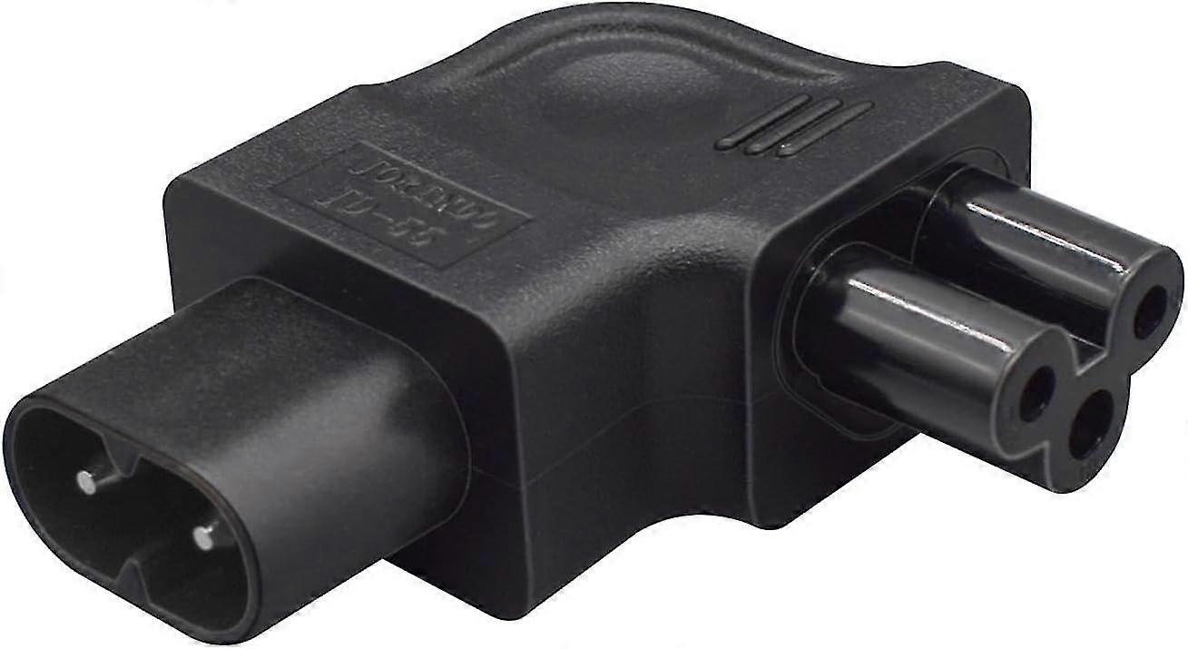 IEC 320 C8 to C5 Power Adapter - 2.5A AC 250V - Male to Female Plug Connector