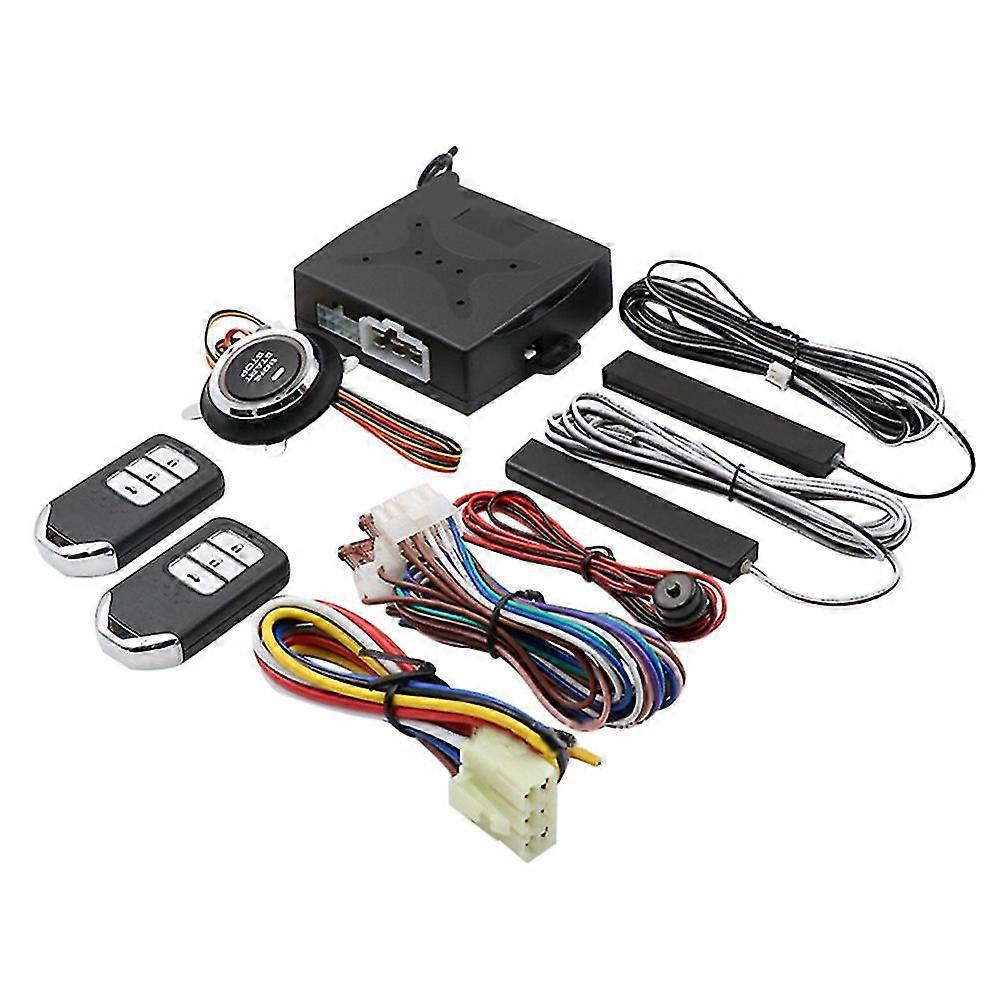 Auto-Ein-Schlüssel-Start-Diebstahlsicherungssystem Pke Keyless Entry Kit 12-V-Fernvorwärmung Kühlung Ein-Tasten-Start-Diebstahlsicherungssystem