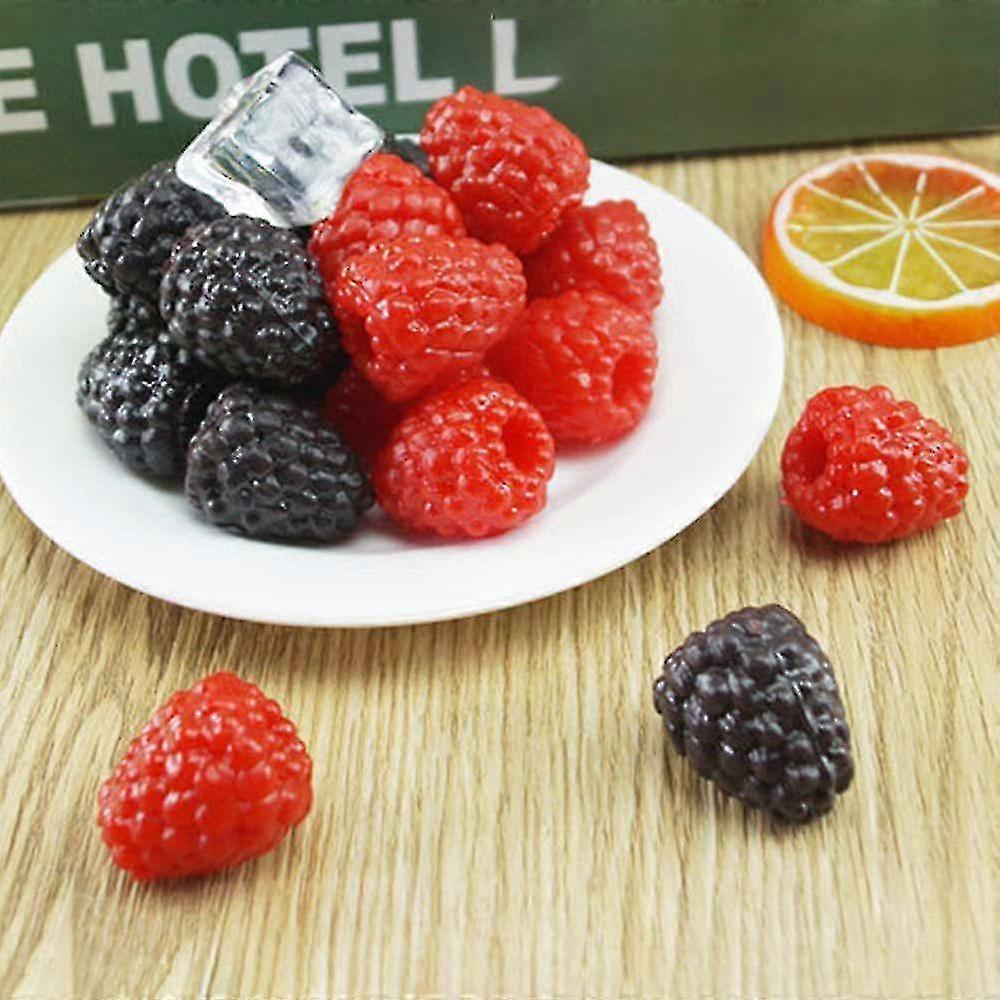 30pcs Artificial Raspberrys Fake Fruit Realistic Fruits Simulation ...
