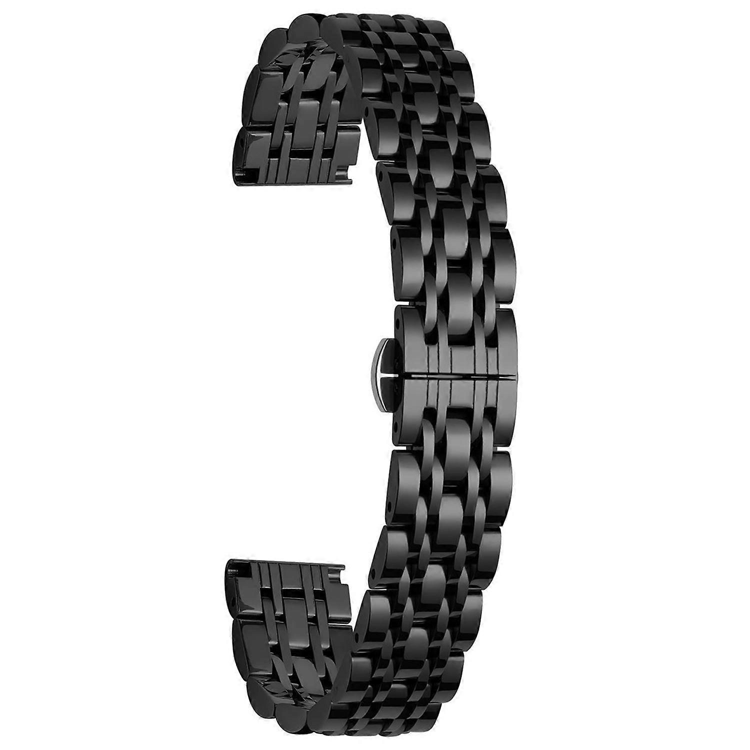 For Garmin Lily 2 Watch Band 7-perler 14mm erstatningsstropp i rustfritt stål