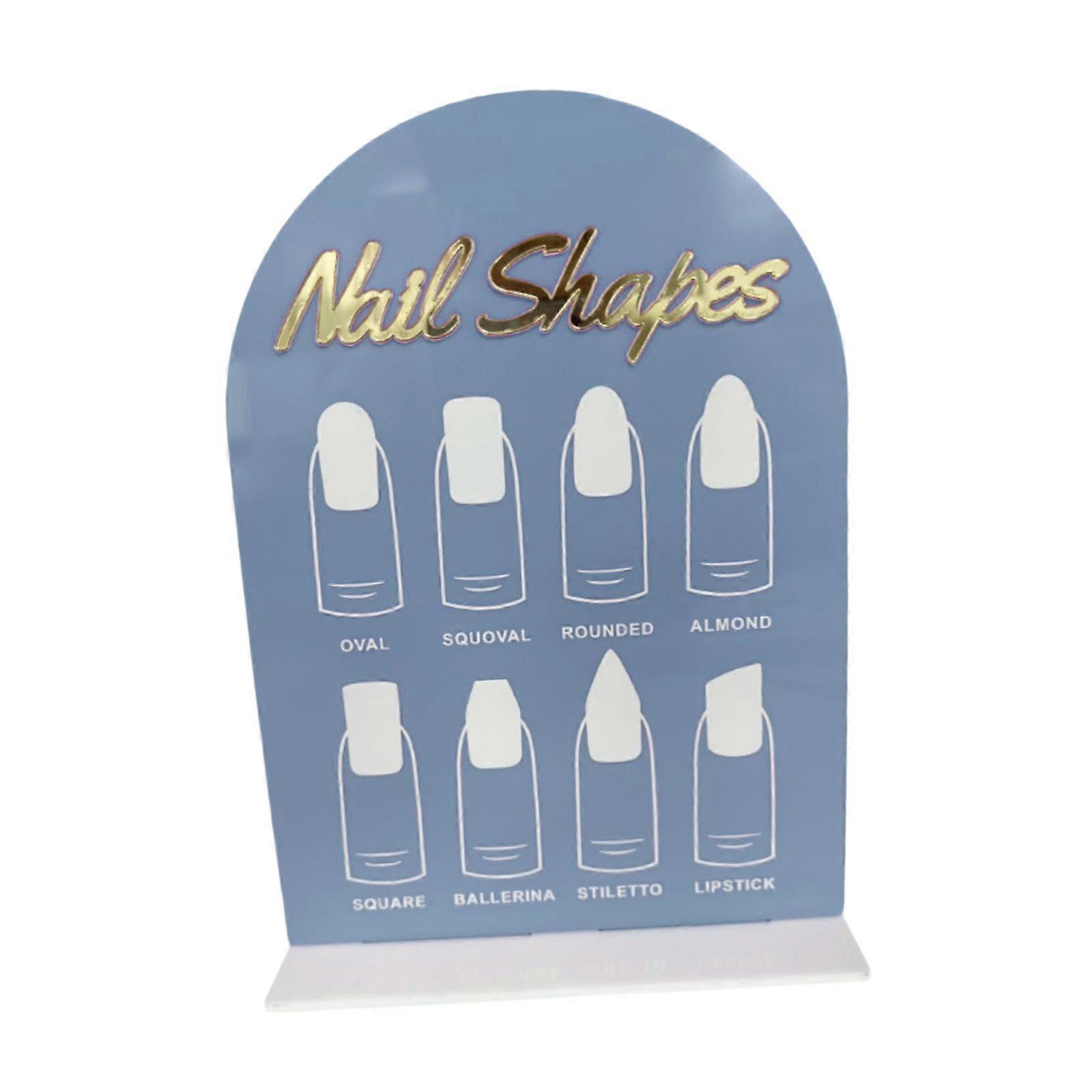 Nail Art Display Board Nail Art Tip for Nail Art Design Display Polish Board blue