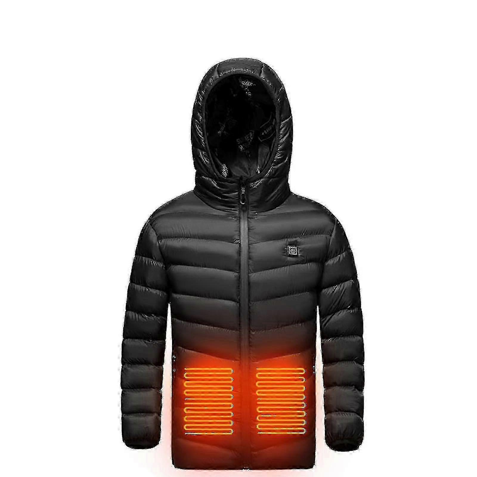 ילדים בנים בנות outwear USB חשמלי מחומם קל משקל נטען חימום מקטורן למטה מעיל קפוצ'ון מעיל
