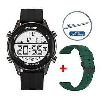SYNOKE Easy to Read Big Numbers Cool Watches 50M Water Resist LED Ultra-thin Electronic Watchwrist New reloj hombre Dropshipping