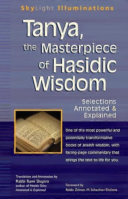 Tanya The Masterpiece Of Hasidic Wisdom Paperback Book