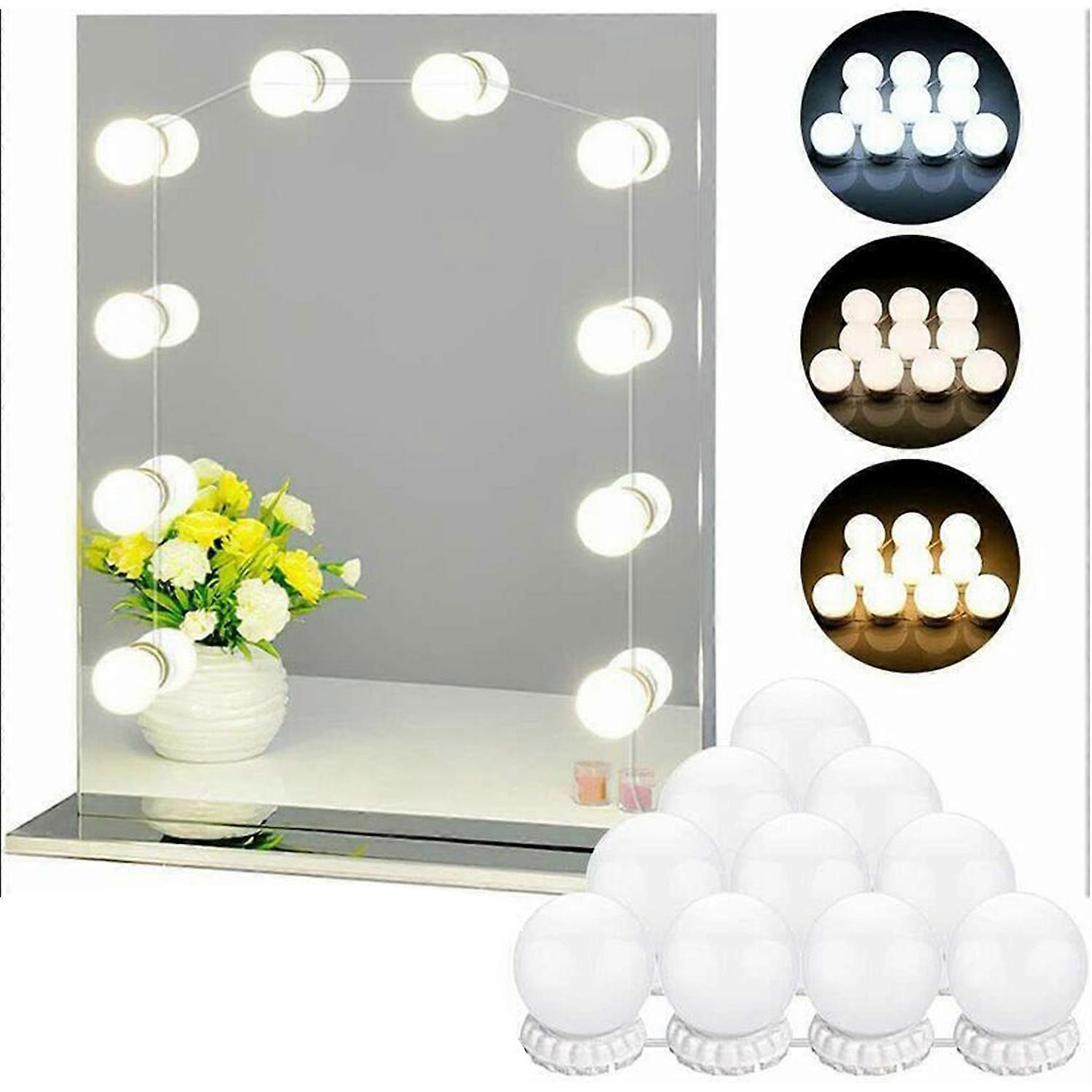 Hollywood Vanity Make Up Mirror with Lights 4-14PCS LED Light Up (Lamp only, No mirror)